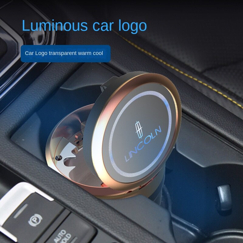 Gạt Tàn Thuốc Bằng Gốm Sứ Chịu Nhiệt Cao Kèm Vỏ Đèn LED Đa Năng Cho Xe Hơi Lincoln