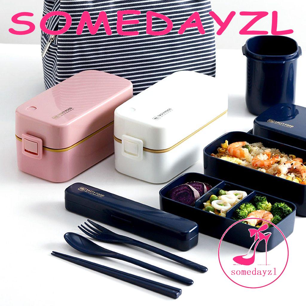 Somedayzl Hộp Đựng Cơm Trưa Phong Cách Nhật Bản Nhỏ Gọn Có Thể Dùng Trong Lò Vi Sóng