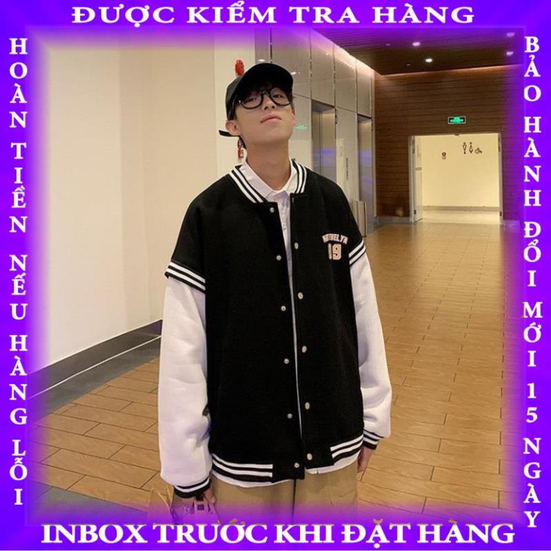 Áo bomber khoác 09 chất nỉ cao cấp, áo khoác nỉ phối tay trắng MB001 sonong