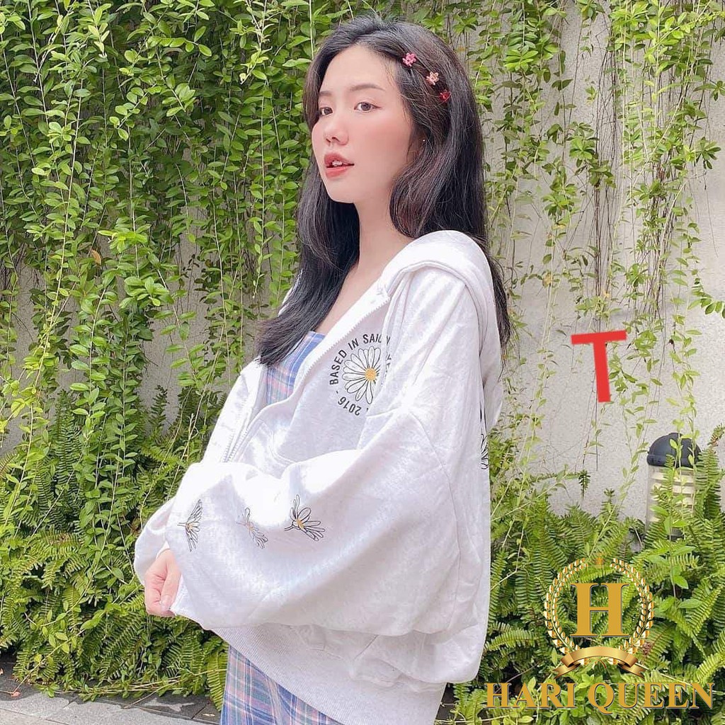 FREE SHIP ĐƠN TỪ 50K Áo khoác 3 hoa cúc in tay DTR0720 1