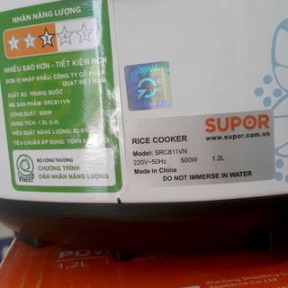 Nồi cơm điện Supor 1,2 Lít SRC811VN - Nồi cơm điện cơ mini