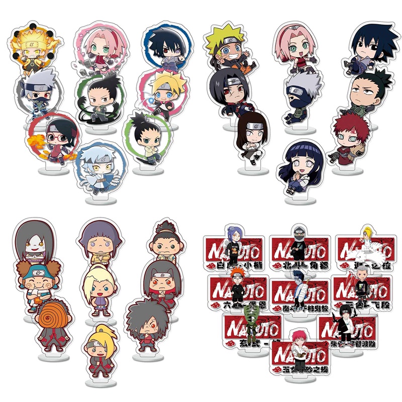 Set 9 Mô Hình Nhân Vật Naruto 6cm Chân Thật