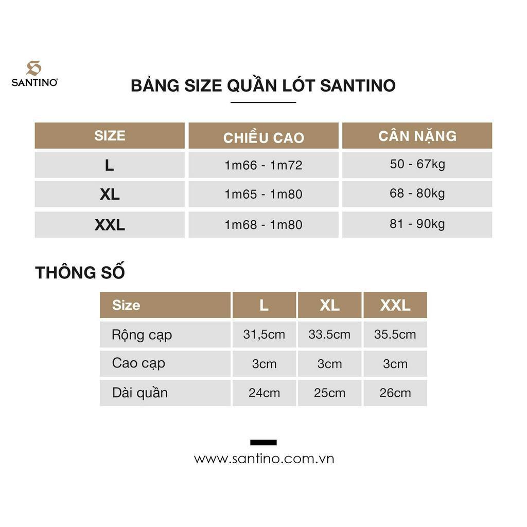 Combo 2 Quần Sịp Nam Đùi Boxer Santino Kháng Khuẩn, Co Dãn 4 Chiều, Thoáng Mát Tối Đa S924