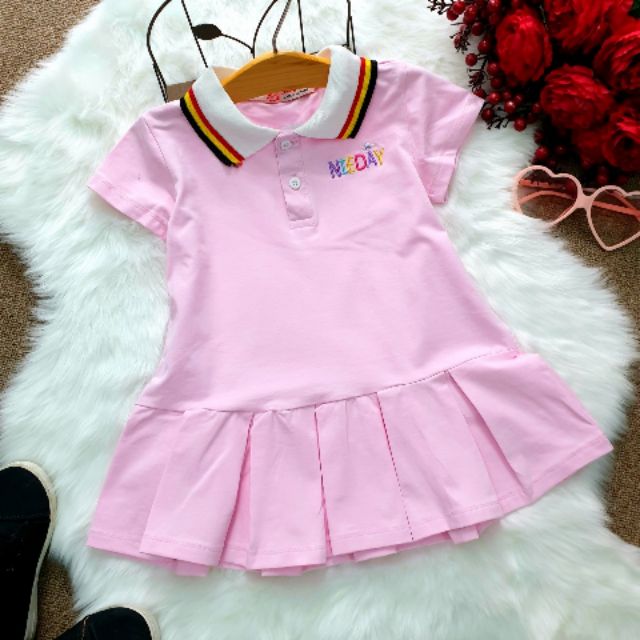 Đầm đuôi cá xếp ly cho bé (15-32 kí)