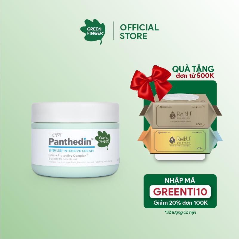 Kem Dưỡng Ẩm Chuyên Sâu Cho Bé Greenfinger Panthedin Intensive Cream 200ml