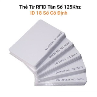 Thẻ từ rfid tần số 125khz màu trắng .