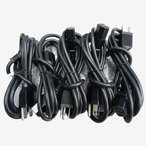 bền❀♝✳Dây nguồn 3 chấu Bắc mỹ 1,5m, Tiết diện lõi đồng: 3 x 0.75mm2, Công xuất: 10A, chạy được 1000w - 1500w có chấ