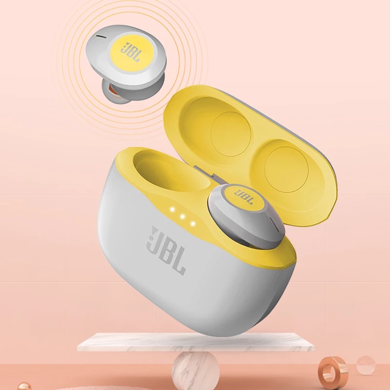 Tai Nghe Bluetooth Không Dây JBL T120 TWS 120TWS Âm Thanh Bass Tích Hợp Mic