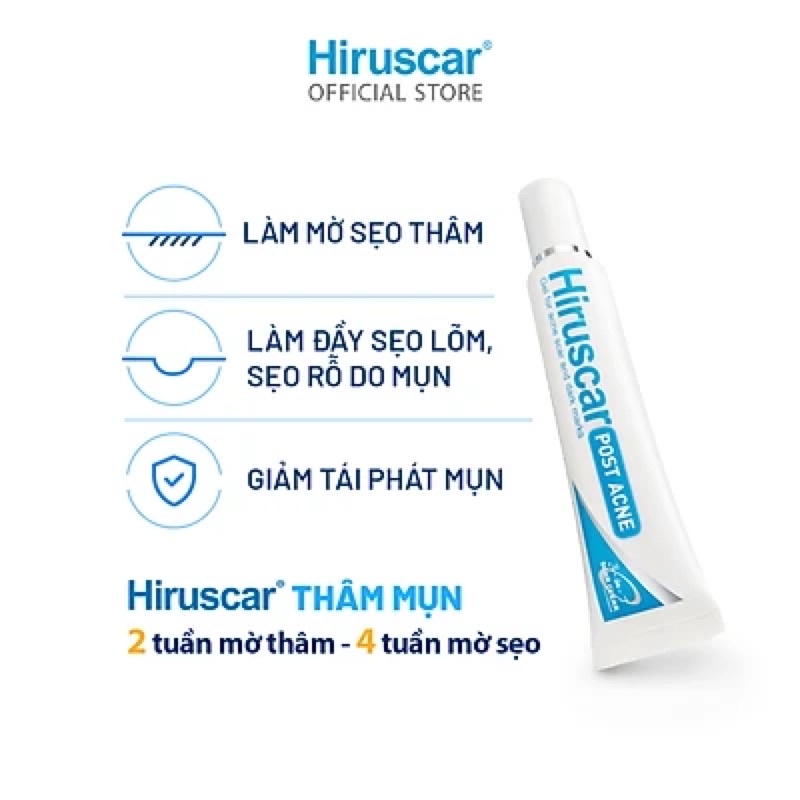 Gel Chăm Sóc Sẹo Mụn Và Mụn Thâm Hiruscar Post Acne 10G