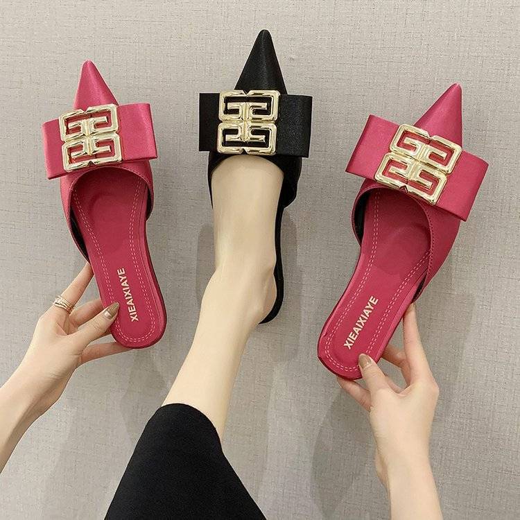 Sandal Mũi Nhọn Đế Bằng Cao Cấp Thời Trang Dành Cho Mùa Thu