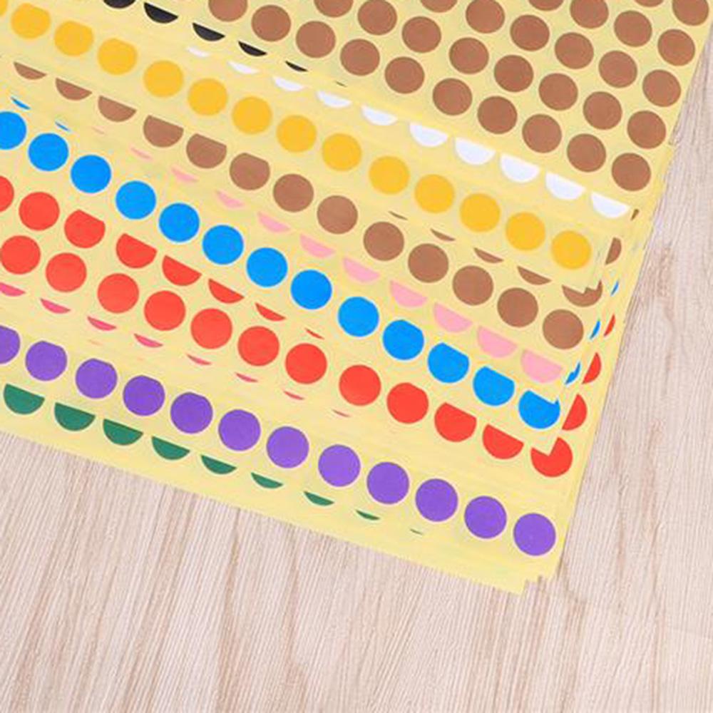 Nhãn Dán Tự Dính Hình Tròn 10Mm Màu Sắc AUGUSTINA Dùng Lên Kế Hoạch Trong Trường Học / Văn Phòng
