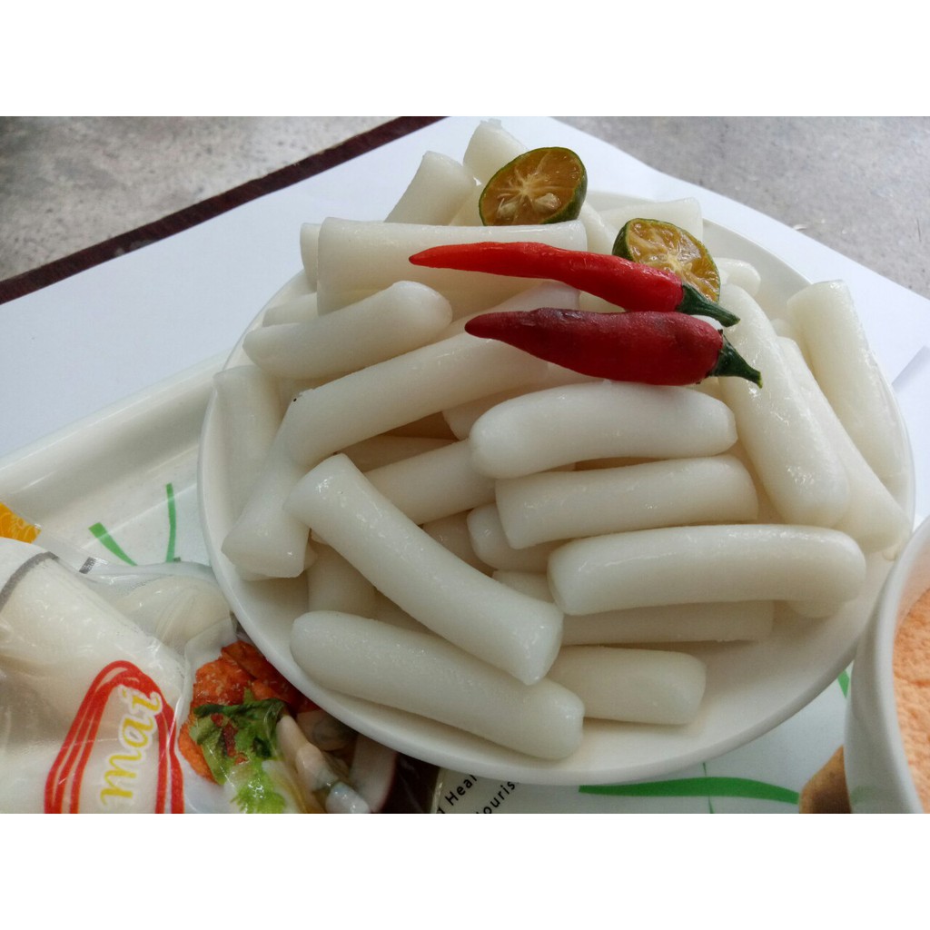 1kg bánh gạo tokbokki +500g bánh gạo nhân phô mai+100g bột phô mai+200g sốt