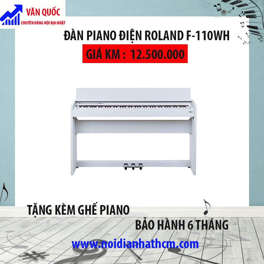 ĐÀN PIANO ĐIỆN ROLAND F 110WH hàng nội địa Nhật