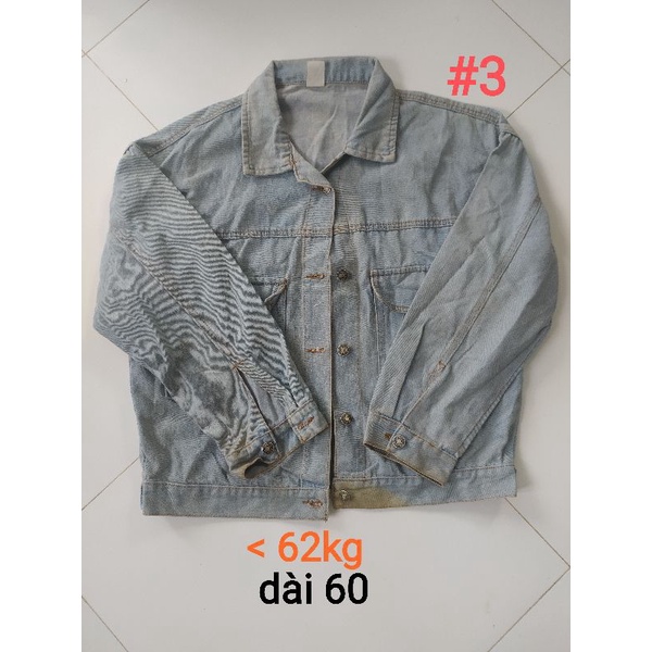 Áo khoác jeans nam hàng si