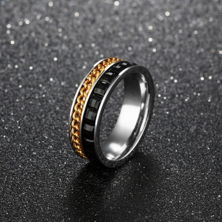Nhẫn Nam Titan Không Đen TT 1296