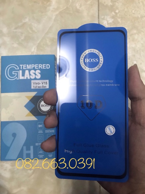 Kính cường lực Vivo V15 Kính Full/ nano full + cường lực camera