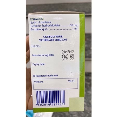1 lọ Citius 5% 100ml Dùng cho chó heo trâu bò ngựa
