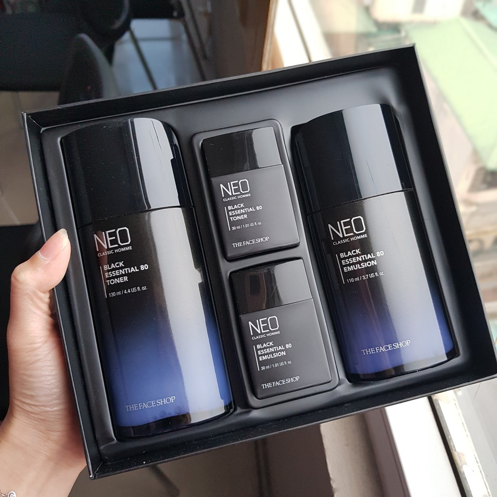 Bộ Dưỡng Trắng Da, Ngăn Ngừa Lão Hóa NEO CLASSIC HOMME BLACK ESSENTIAL 80 Special Set