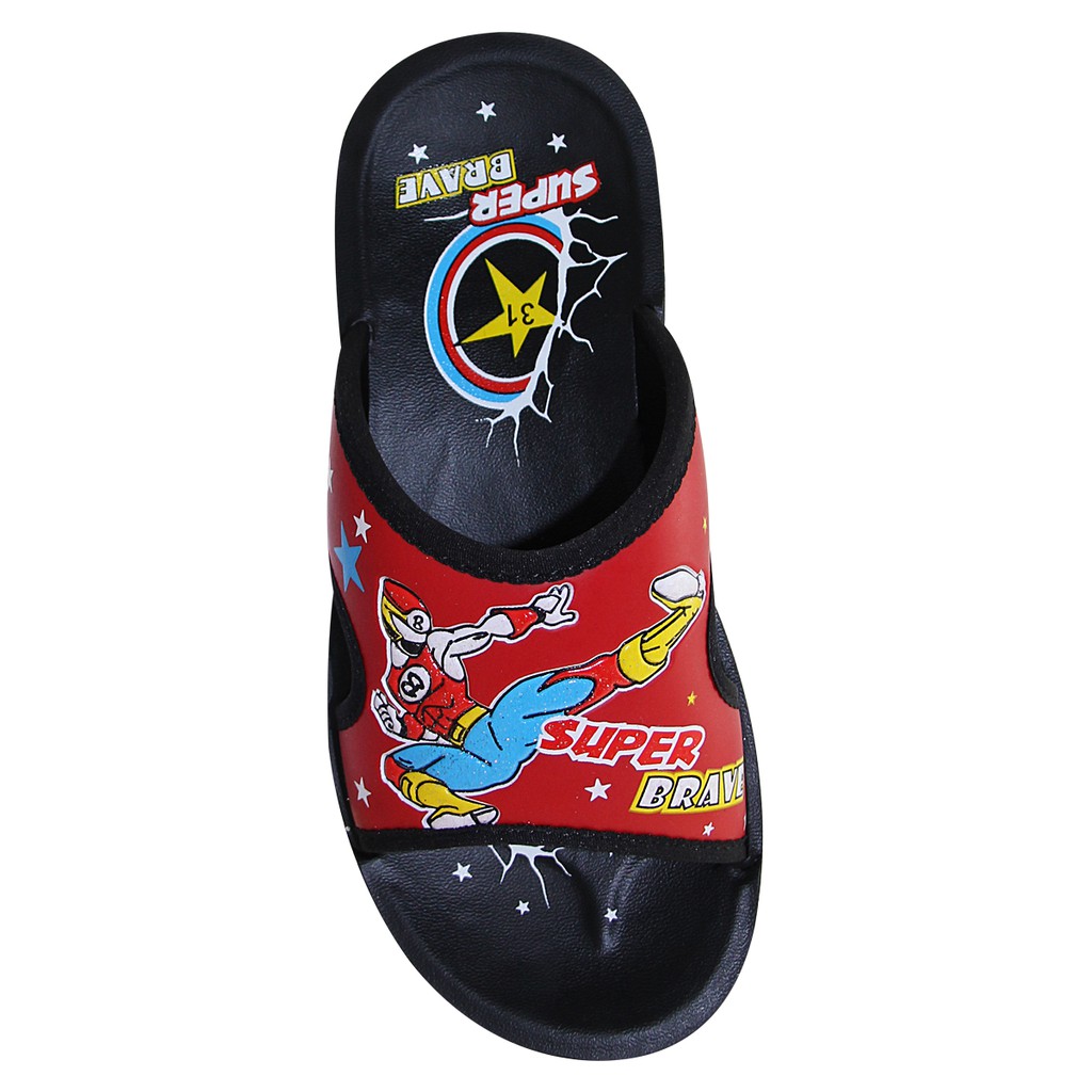 Dép Bita's bé trai - DEN53 Đỏ - quai ngang