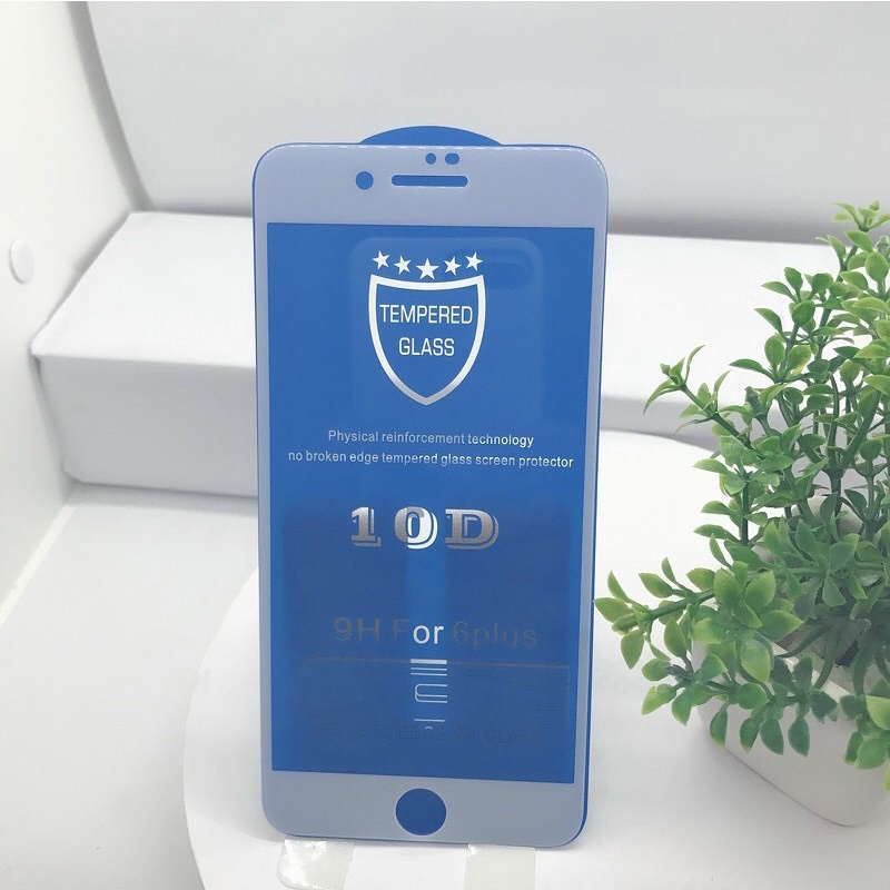 Kính cường lực bảo vệ màn hình toàn diện 10D thích hợp cho Iphone 6 6S 6plus 6splus 7 8 7plus 8plus X xs xsmax