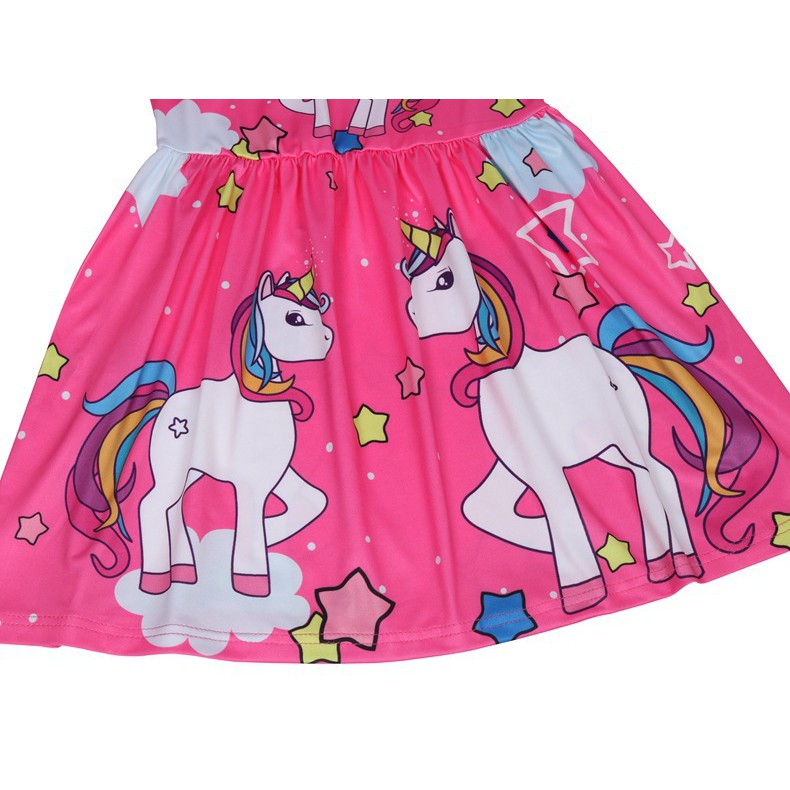 Đầm Công Chúa Tay Bay Hoạt Hình My Little Pony Cho Bé Gái