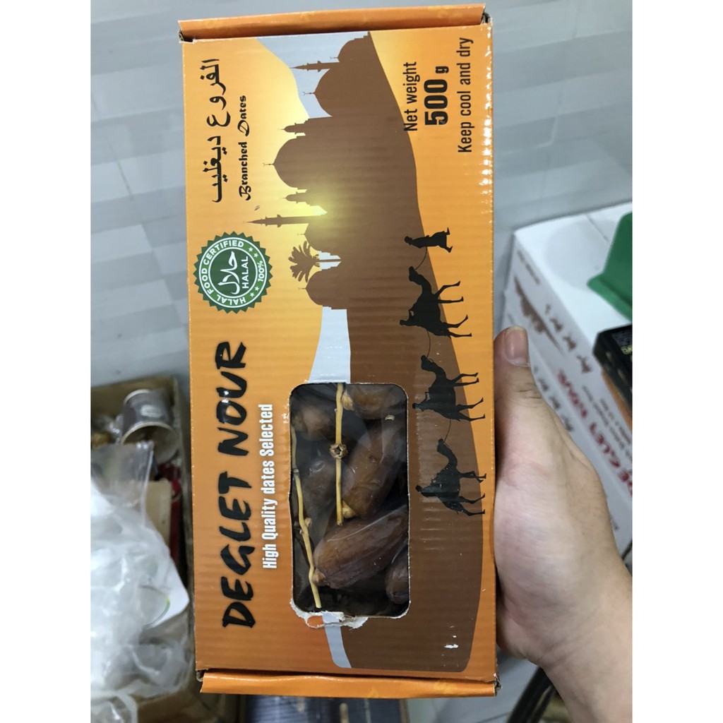 Chà là sấy khô nguyên cành israel 500g