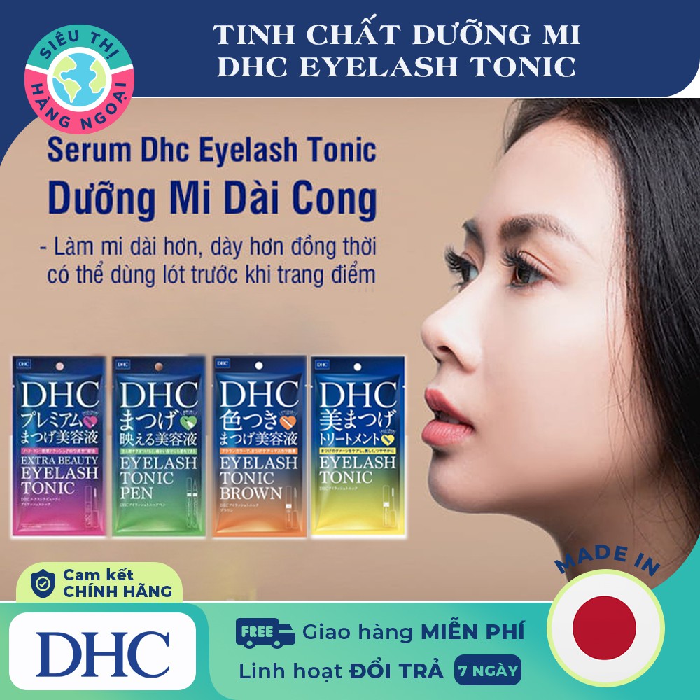 Dưỡng mi DHC Eyelash Tonic (Xua tan nỗi lo mi thưa, ngắn với khả năng làm dày, dài và chống rụng mi hiệu quả)