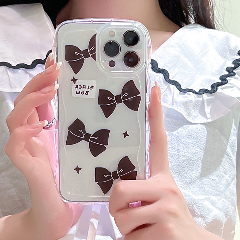 Ốp lưng iphone Ốp Điện Thoại Silicone Trong Suốt Họa Tiết Ren Cho iphone13Pro 11 / 12 xs / 7 / 8 / Dinuo case