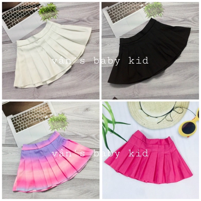 Chân váy xếp li bé gái