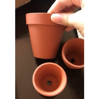Chậu đất nung 8x8cm - trồng sen đá, xương rồng mini / chậu nâu đất