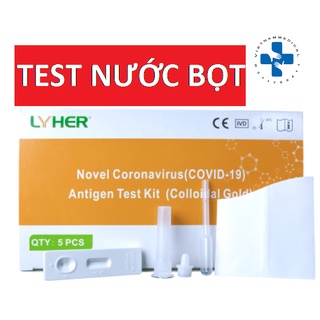  Kit Test nhanh nước bọt Covid 19 Antigen Colloidal Gold (Lyher) Được Bộ Y Tế Cấp Phép