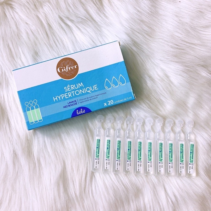 Nước muối sinh lý Physiodose Gilbert Pháp (40 ống 5ml) siêu sạch