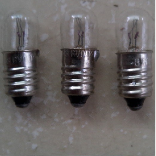 Bóng đèn sợi đốt đuôi xoáy E10 6.3V/12V/24V/36V