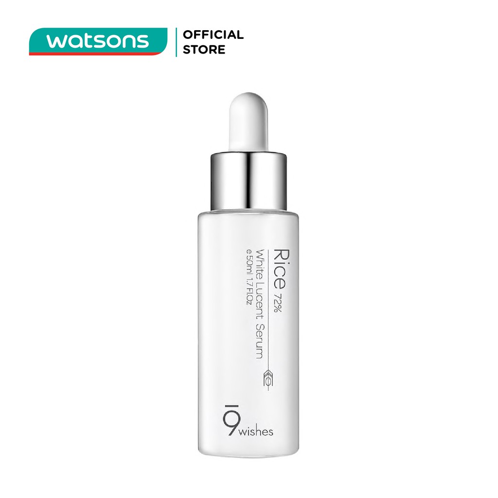 Tinh Chất 9 Wishes Rice 72% White Lucent Serum Dưỡng Trắng Sáng Và Cấp Ẩm 50ml