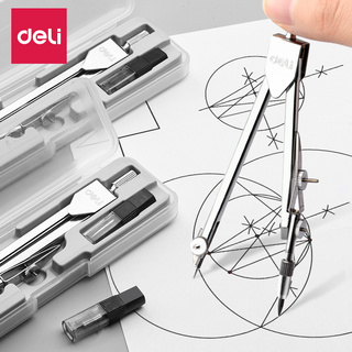 Deli Set compa Deli làm từ kim loại vẽ hình học tiện dụng