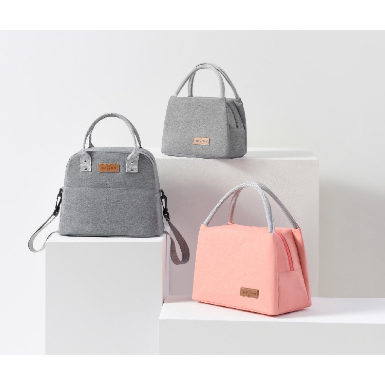 Túi Đựng Cơm Trưa Giữ Nhiệt Chống Thấm Nước Có Khóa Kéo Tiện Dụng