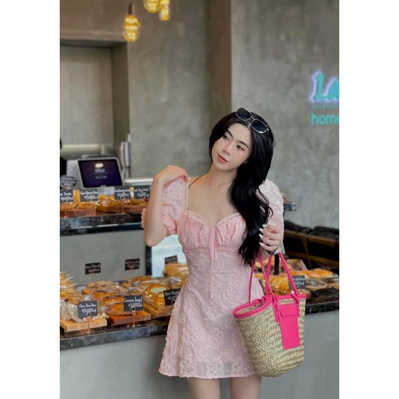 ✨💕 Đần ren tay phồng dáng chữ A