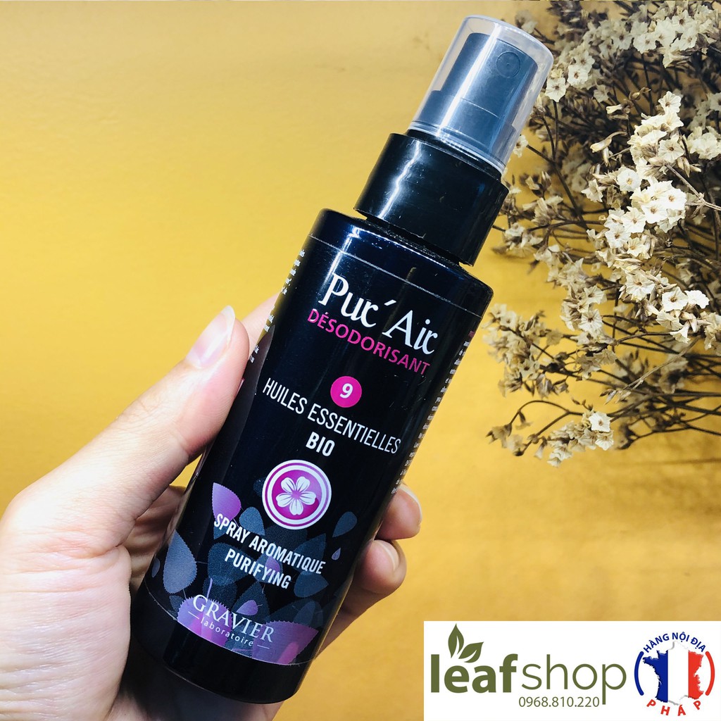 Tinh dầu Hữu Cơ dạng xịt Pur' Air Gravier 100ml