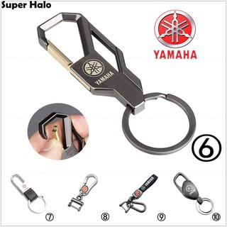 [Mới] Bộ Móc Khóa Xe Hơi / Xe Máy Bằng Kim Loại In Logo Yamaha