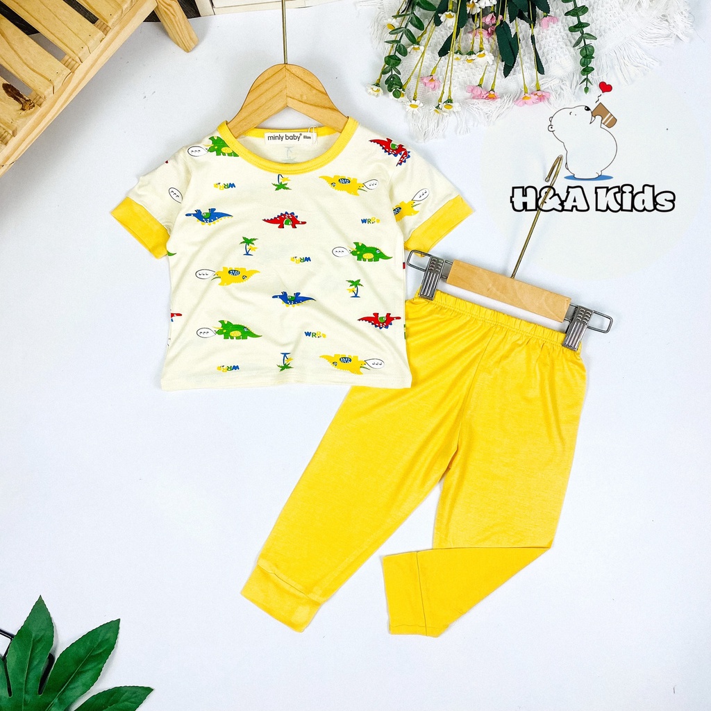 [Bé 20-33kg] Bộ Tay Ngắn Quần Dài in hình phối quần màu THUN LẠNH SIZE ĐẠI Cho Bé trai bé gái từ 20-33kg