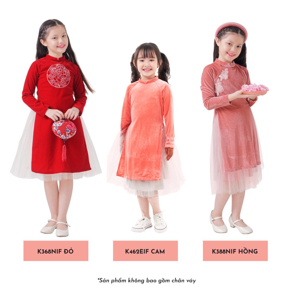 Áo Dài Bé Gái (Không Kèm Quần / Chân Váy) (3-9 tuổi) K's Closet K388NIF / K368NIF / K462EIF