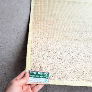 Chiếu cói  1m8*2m Trắng