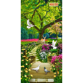 tranh dán tường 3D khổ dọc bán chạy nhất