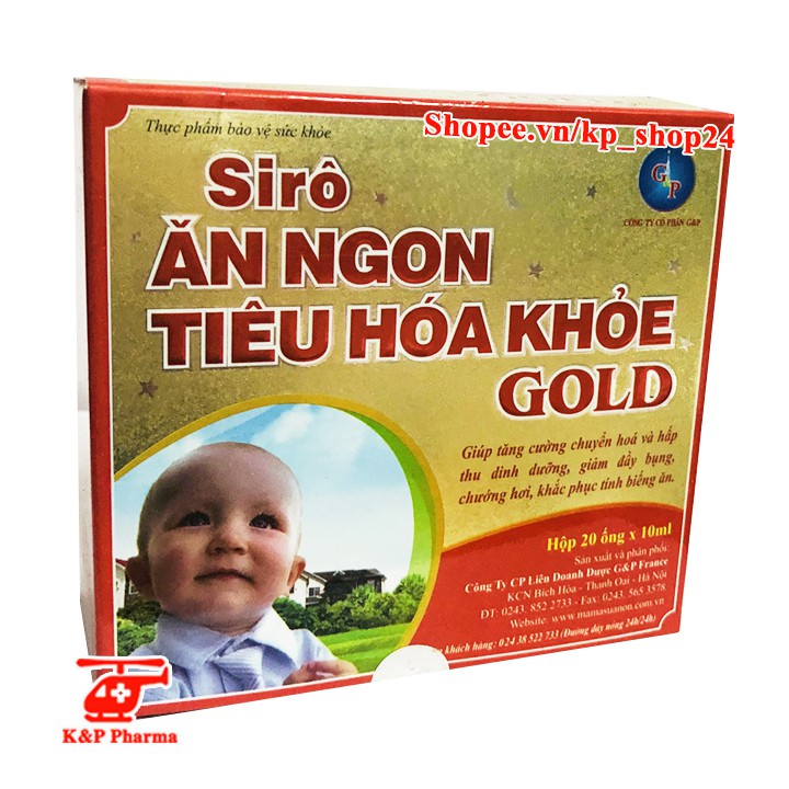 Siro Mum Mum G&P  - Ăn ngon tiêu hóa khỏe Gold – Tăng hấp thu dinh dưỡng, giảm đầy bụng, chướng hơi, biếng ăn GP