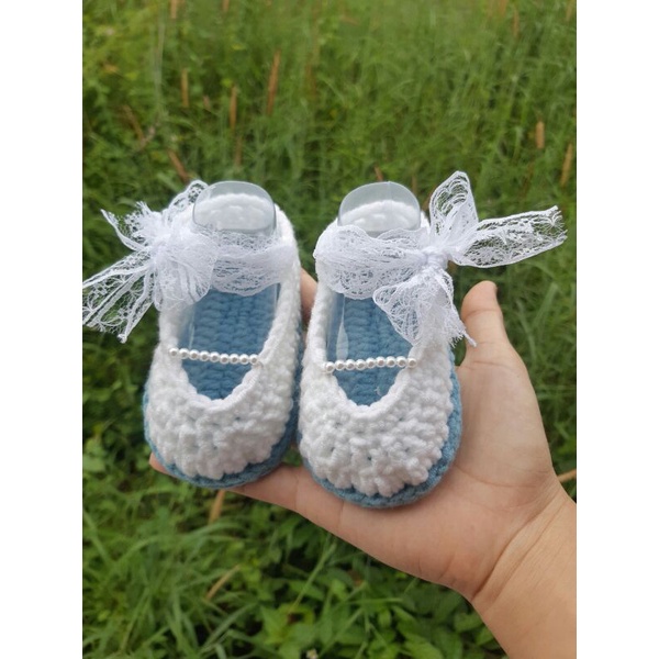 Giày búp bê len dành cho bé gái 0-18m💚