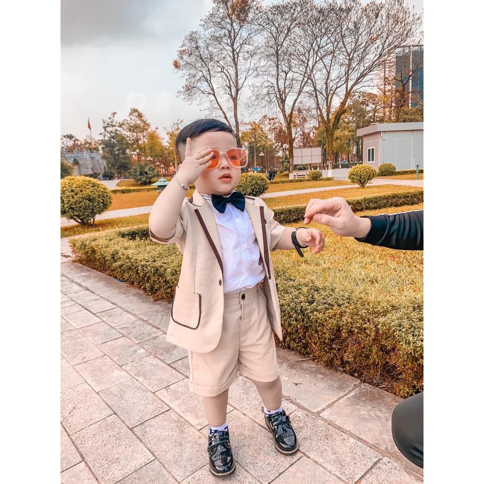 Set Vest Cộc Vàng Be - Thanh Lịch Và Dịu Mát