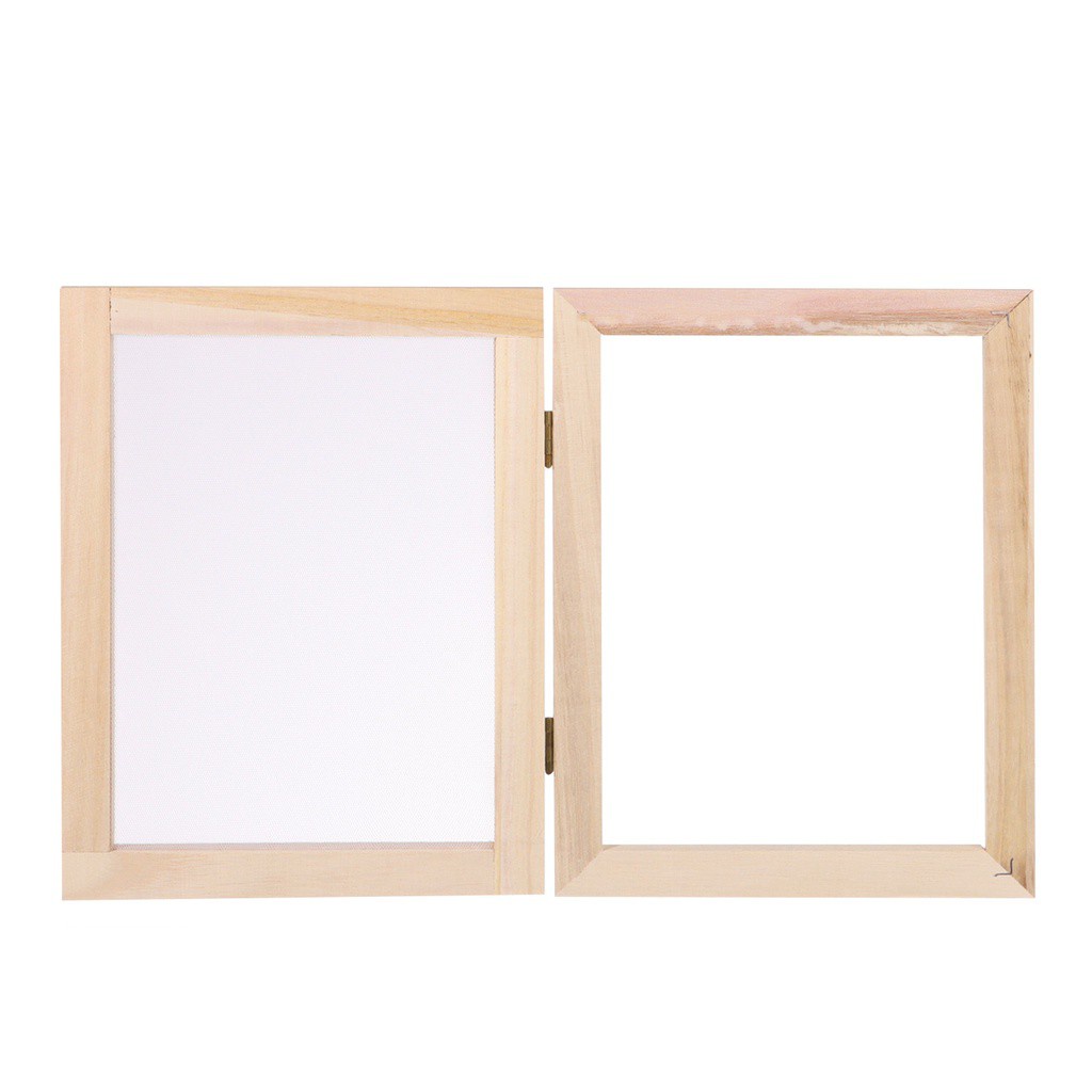 YIYU Bộ khung gỗ làm giấy DIY phong cách retro làm thủ công nghệ thuật cho người lớn và trẻ em