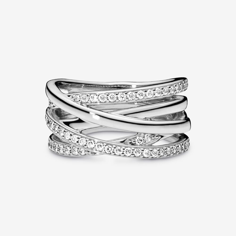 Nhẫn CDE Sparkling & Polished Lines Ring CDE8062