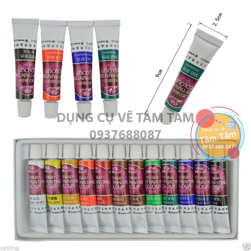 [ TÂM TÂM ]-Màu vẽ cơ thể, Body painting colour-