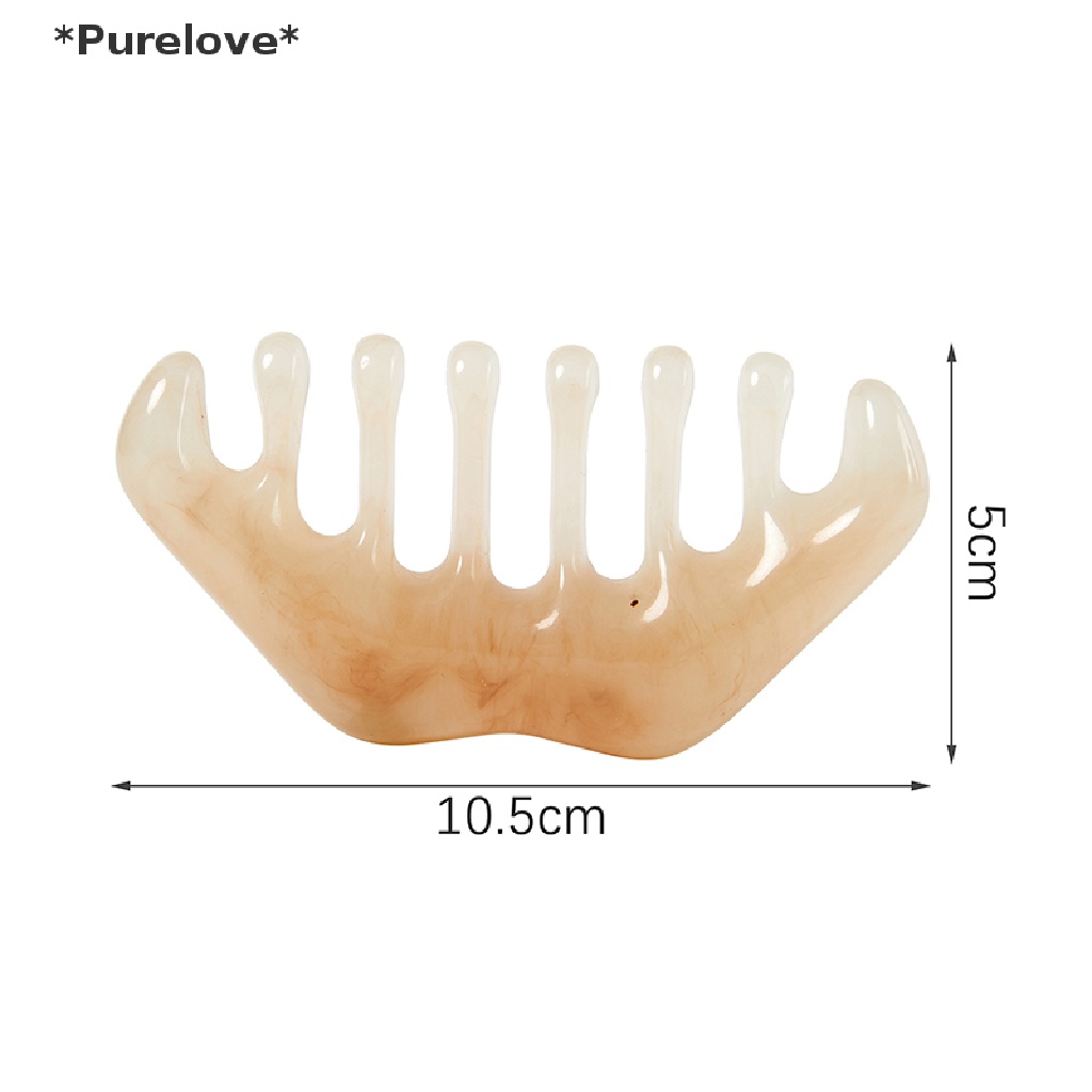 1 Lược Guasha Mát Xa Da Đầu Bằng Nhựa Resin Chất Lượng Cao